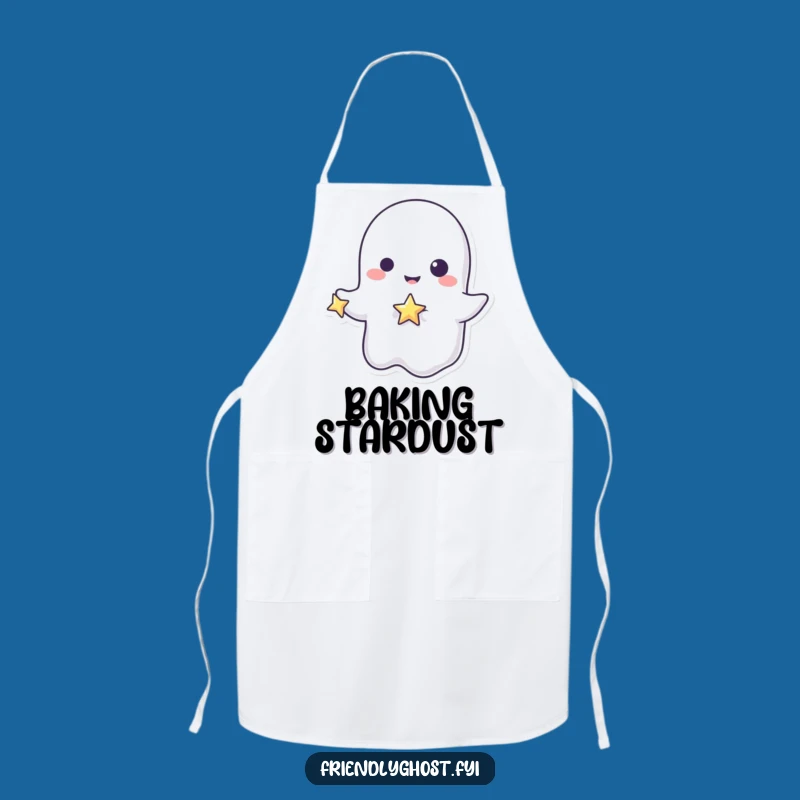 Funny Ghost Star Apron: Cook with Playful Magic Ingredient Gift