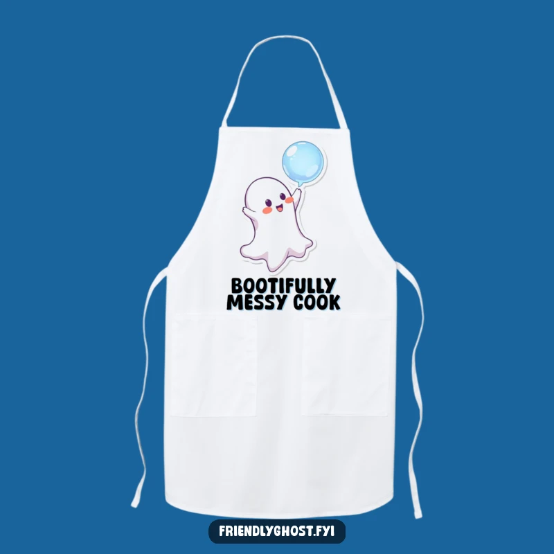 Funny Ghost Chef Apron - Playful Mischief Kitchen Gift Idea