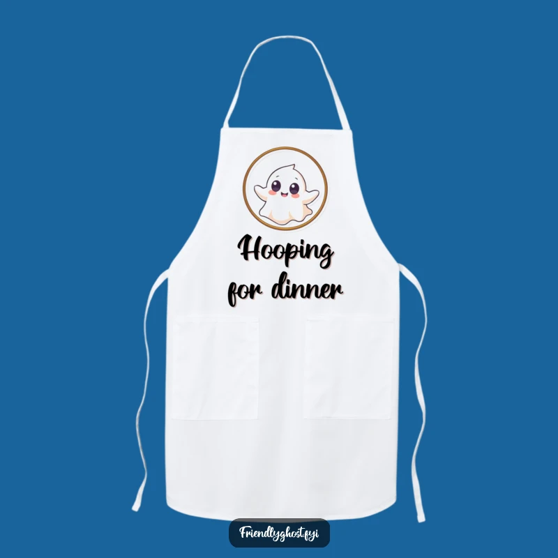 Funny Giggling Ghost Apron - Playful Kitchen Accessory Gift