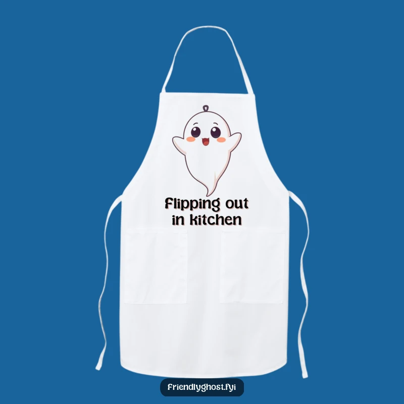 Funny Upside Down Ghost Apron: Kitchen Fun for Giggling Chefs