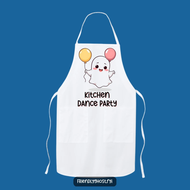 Funny Giggling Ghost Balloon Apron: Silly Character Kitchenware for Fun