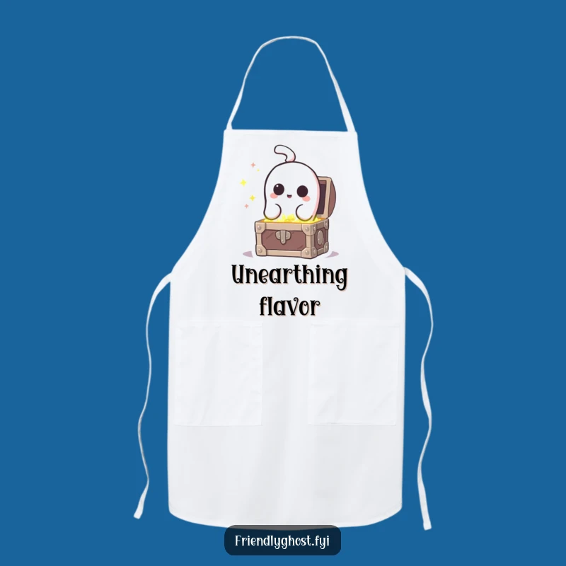 Funny Ghost Treasure Apron: Cook with Adventurous Flair!