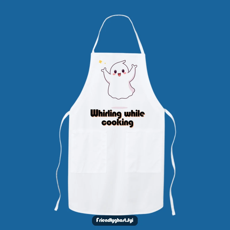 Funny Ghost Pirouette Apron: Kitchen Dance, Hilarious Companion for Lively Cooks