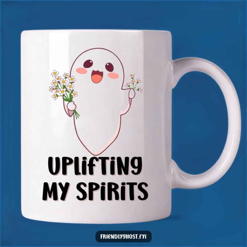 Funny Ghost Flowers Mug: Hilarious Ascent and Floral Gift!