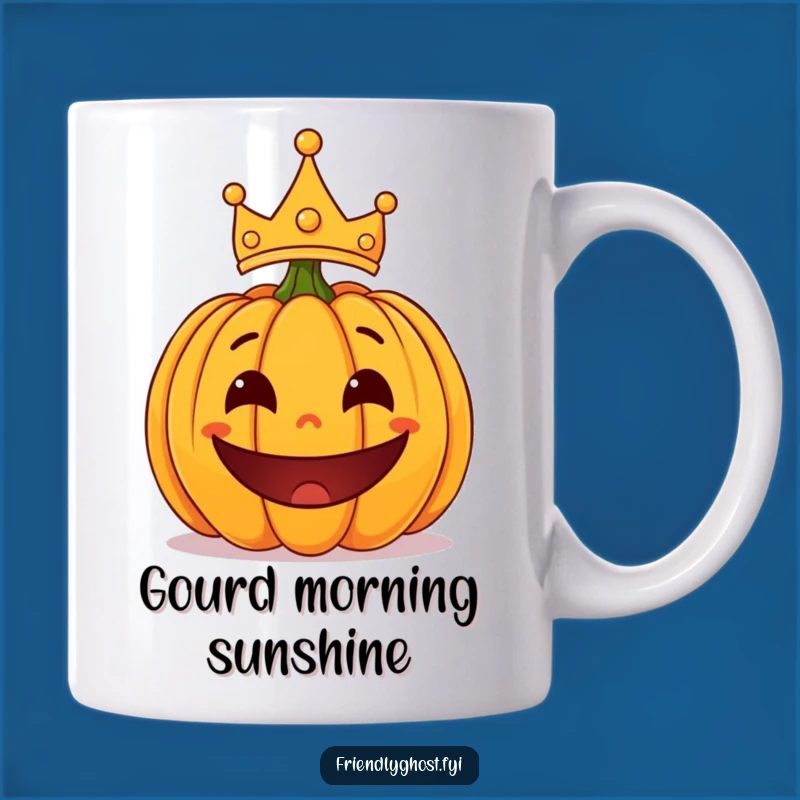 Funny Surprised Pumpkin Crown Mug: Hilarious Halloween Fun for Your Brew