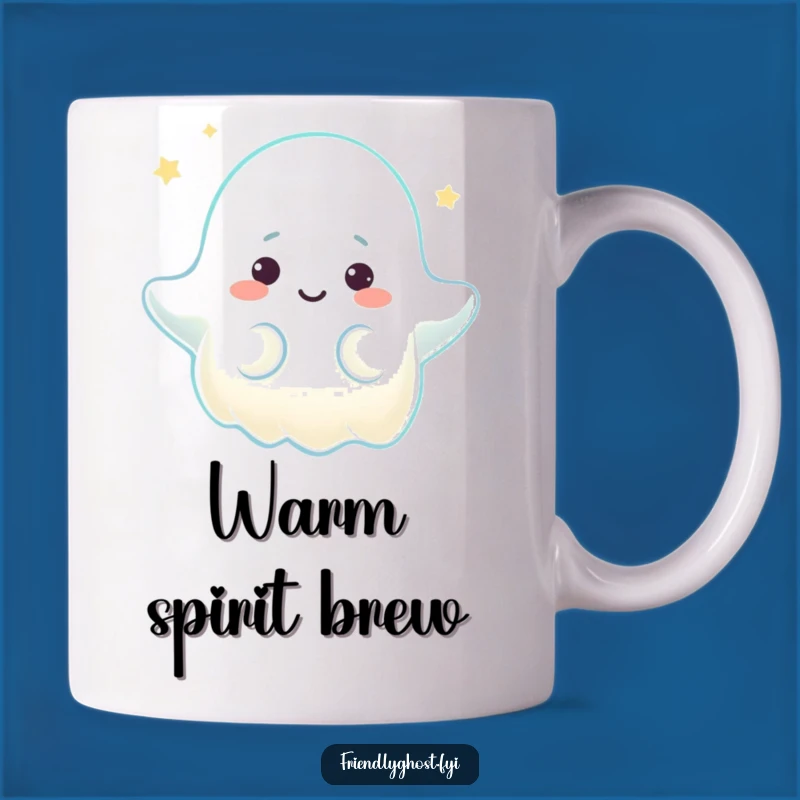 Funny Comforting Ghost Mug - Warm Glow Character Gift for Gentle Souls