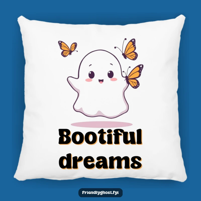 Funny Ghost Butterfly Surprise Pillow: Cozy Shock Accent, Perfect Gift for Comfort