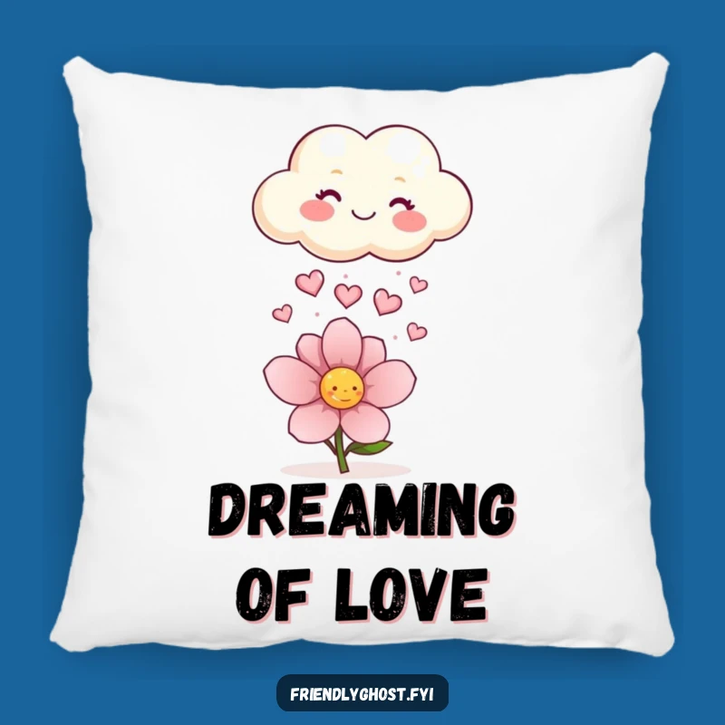 Funny Cloud Hearts Pillow: Cozy Sweet Accent, Hilarious Happy Decor