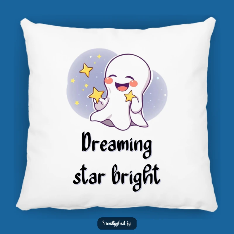 Funny Ghost Child Star Pillow - Soft Giggling Ghost Cushion, Cozy Funny Gift