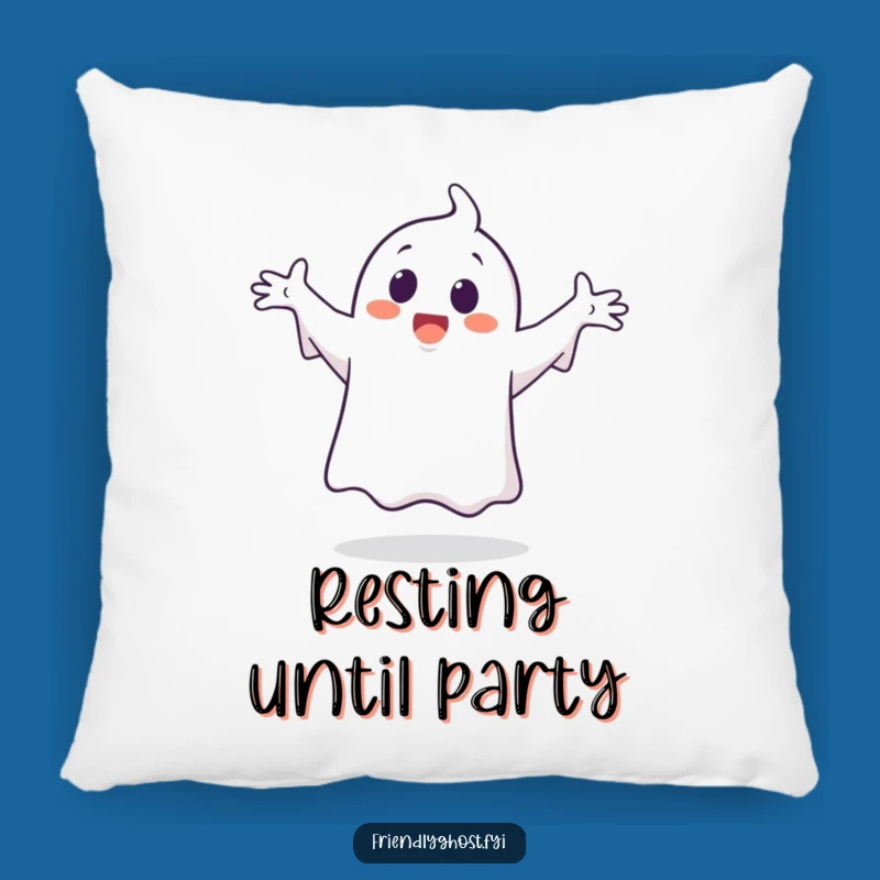 Funny Ghost Dance Pillow: Playful Character's Happy Silly Dance Comfy Cushion, Perfect Gift!