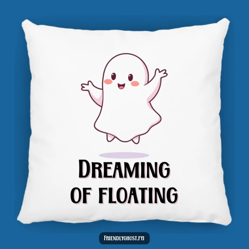 Funny Ghost Pirouette Pillow - Comfy & Whimsical Spooky Accent