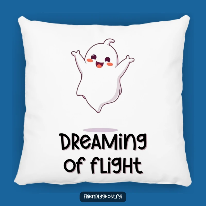 Funny Ghost Somesault Pillow - Comfy & Comical Cushion Gift