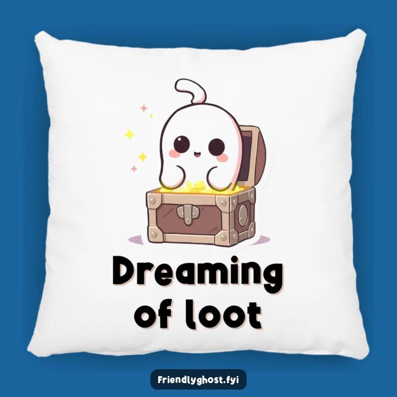 Funny Ghost Treasure Pillow: Snuggle Up with Mysterious Comfort!