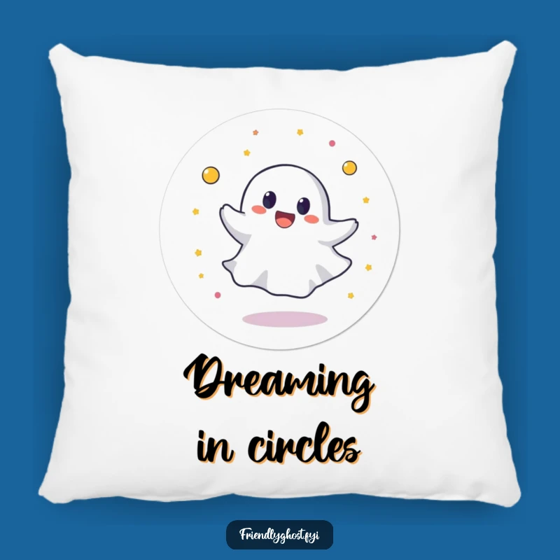 Funny Spinning Ghost Pillow: Cozy Comfort with a Spin