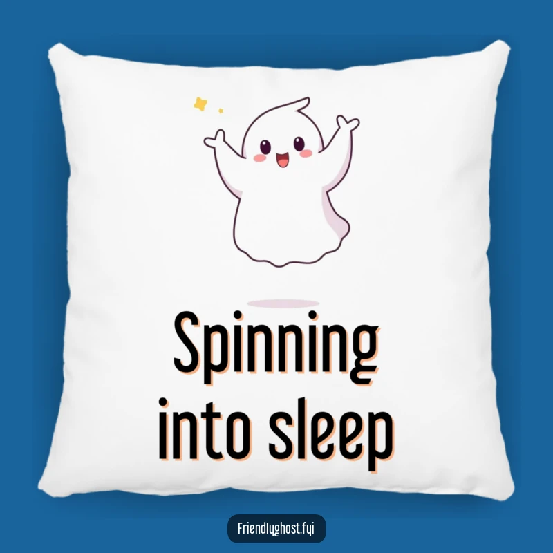 Funny Ghost Pirouette Pillow: Soft Comfort, Hilarious Accent for Active Spaces