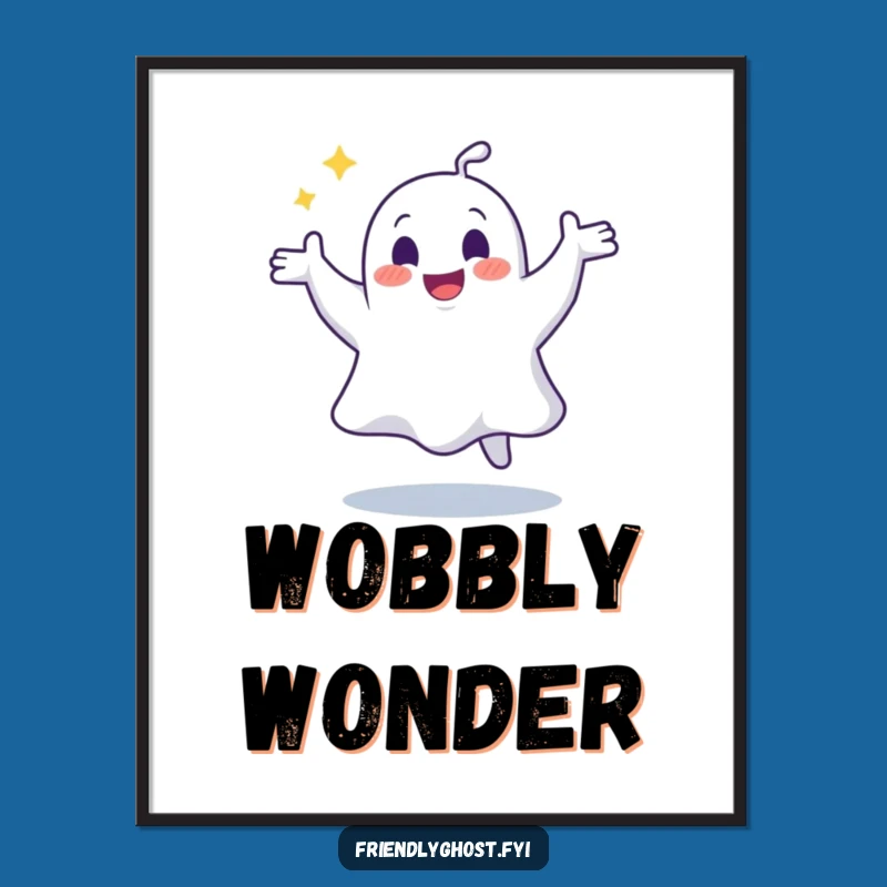 Funny Joyful Ghost Dance Digital Art: Instant Spectral Rhythm for Walls