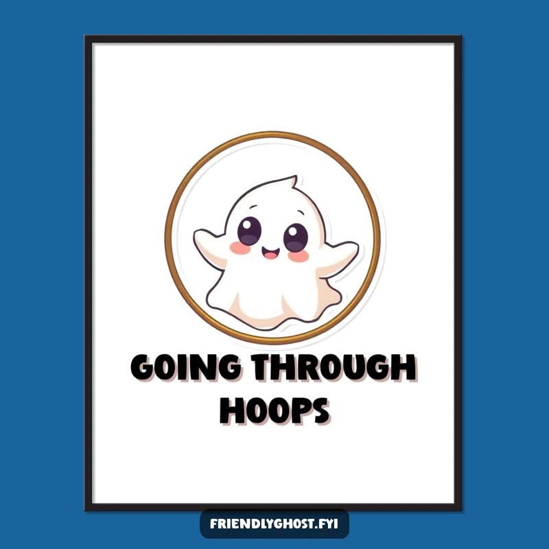 Funny Giggling Ghost Digital Art - Instant Playful Decor Gift