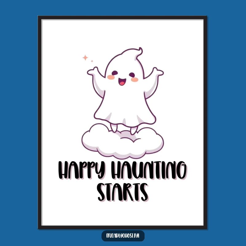 Funny Ghost Jigging Digital Art: Hilarious Spooky Art for Instant Decor