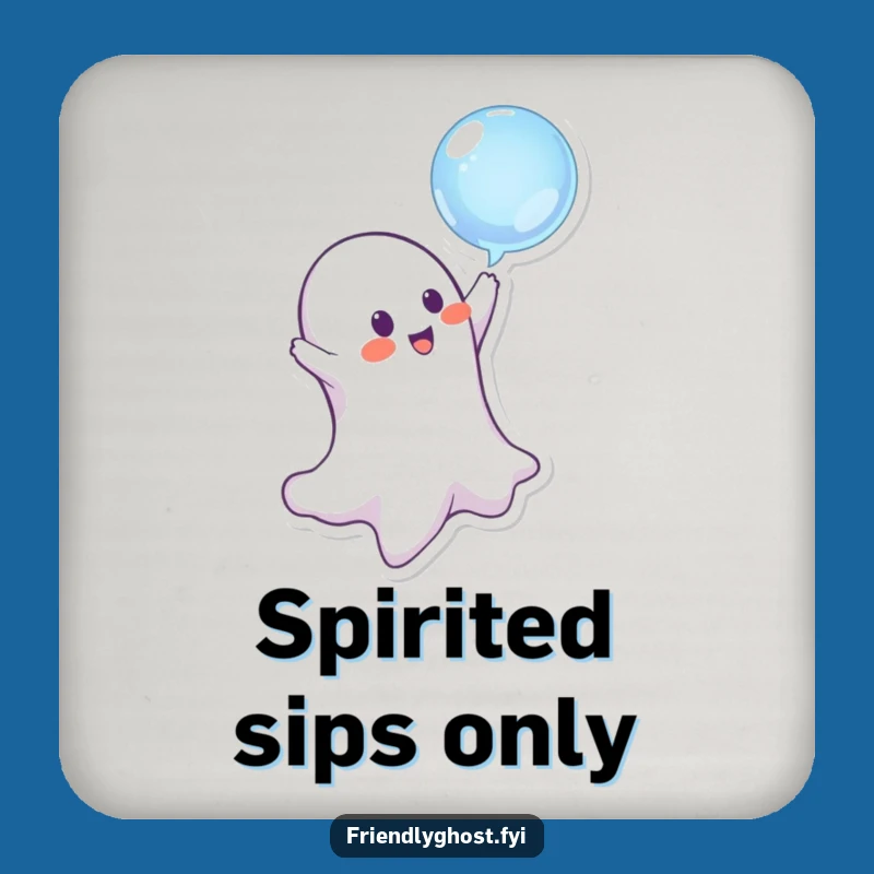 Protect your surfaces with a smile thanks to this funny ghost coaster set. Each coaster adds a touch of playful mischief to your home.