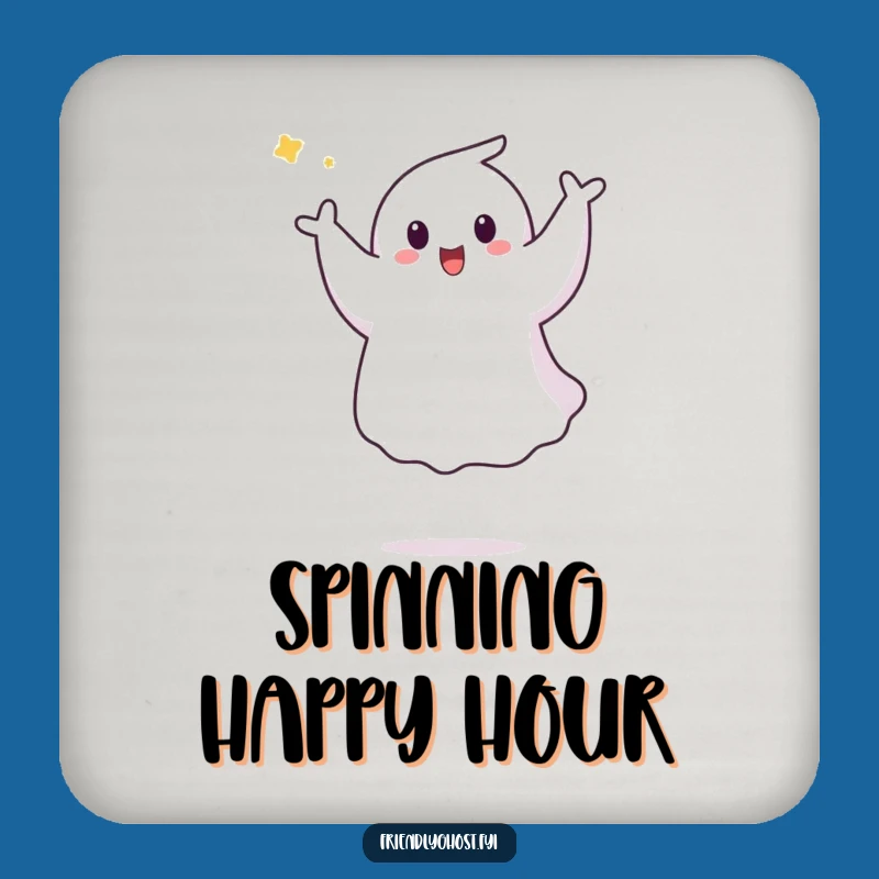 Funny Ghost Pirouette Coasters: Protect Surfaces, Hilarious Touch for Drinkware