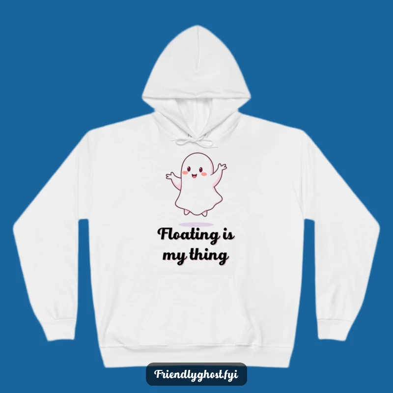 Funny Ghost Pirouette Hoodie - Cozy & Whimsical Spooky Comfort