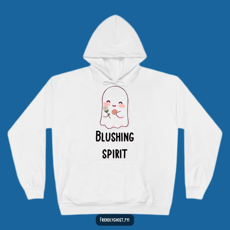 Funny Ghost Blush Hoodie: Cozy Up with Sweet Floral Comfort Gift