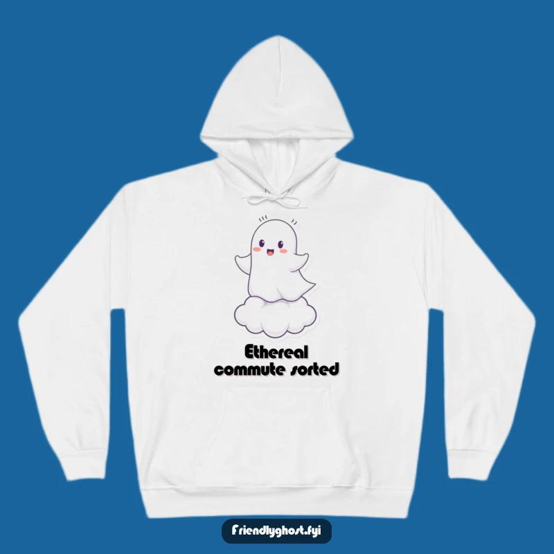 Funny Ghost Cloud Rider Hoodie: Cozy Comfort & Whimsical Humor for Chilly Days