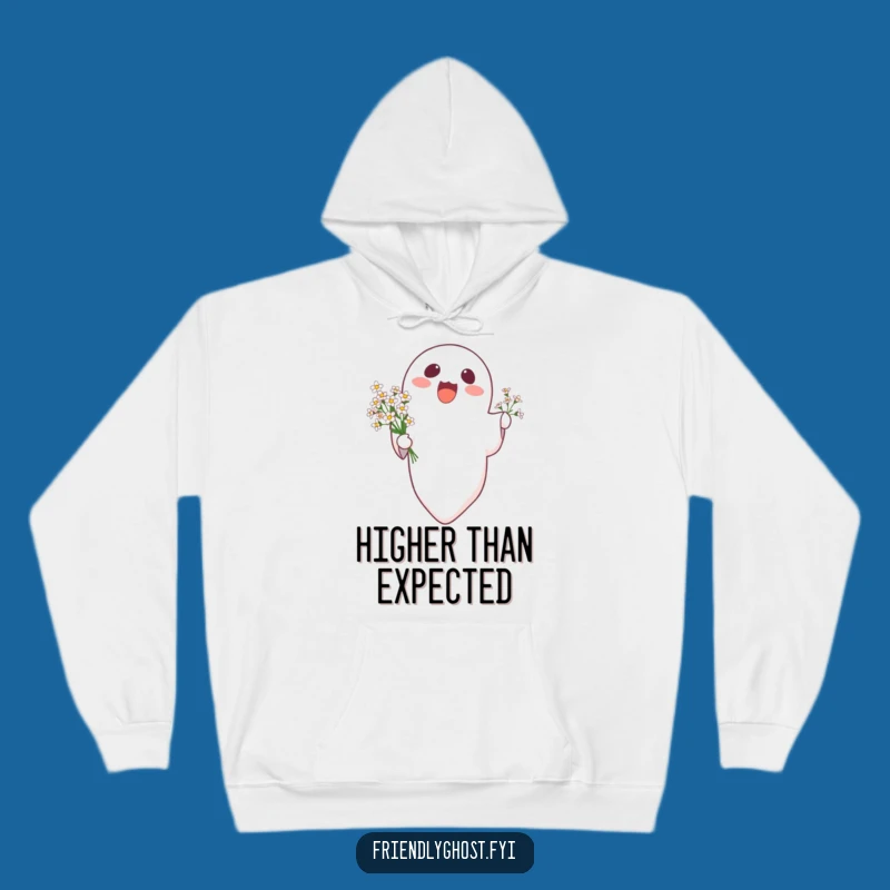 Funny Ghost Flowers Hoodie: Cozy Up with Ethereal Delights!