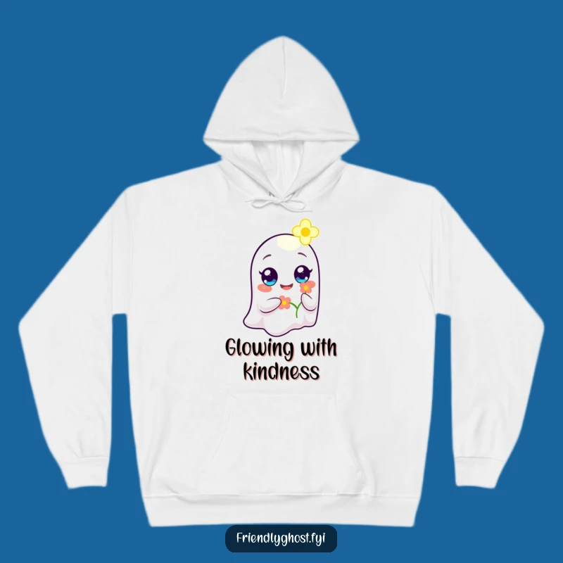 Funny Ghost Flower Bearer Hoodie: Cozy Comfort, Hilarious Heartwarming Design