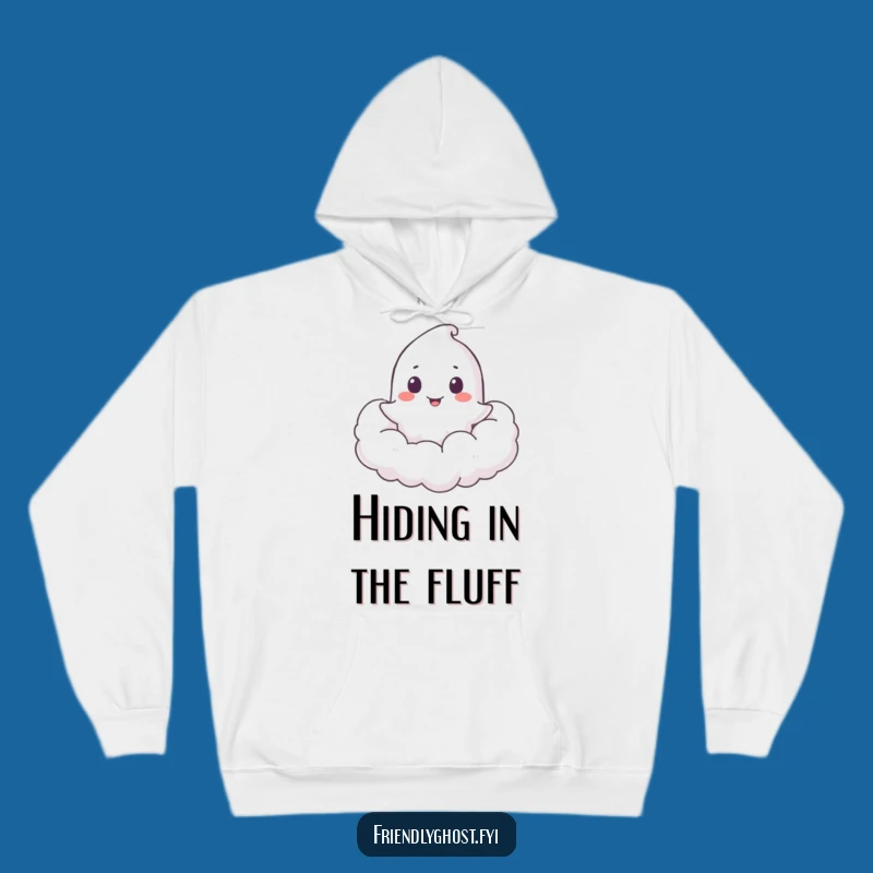 Funny Ghost Cloud Peeker Hoodie: Cozy Comfort, Hilarious Hidden Surprise Design