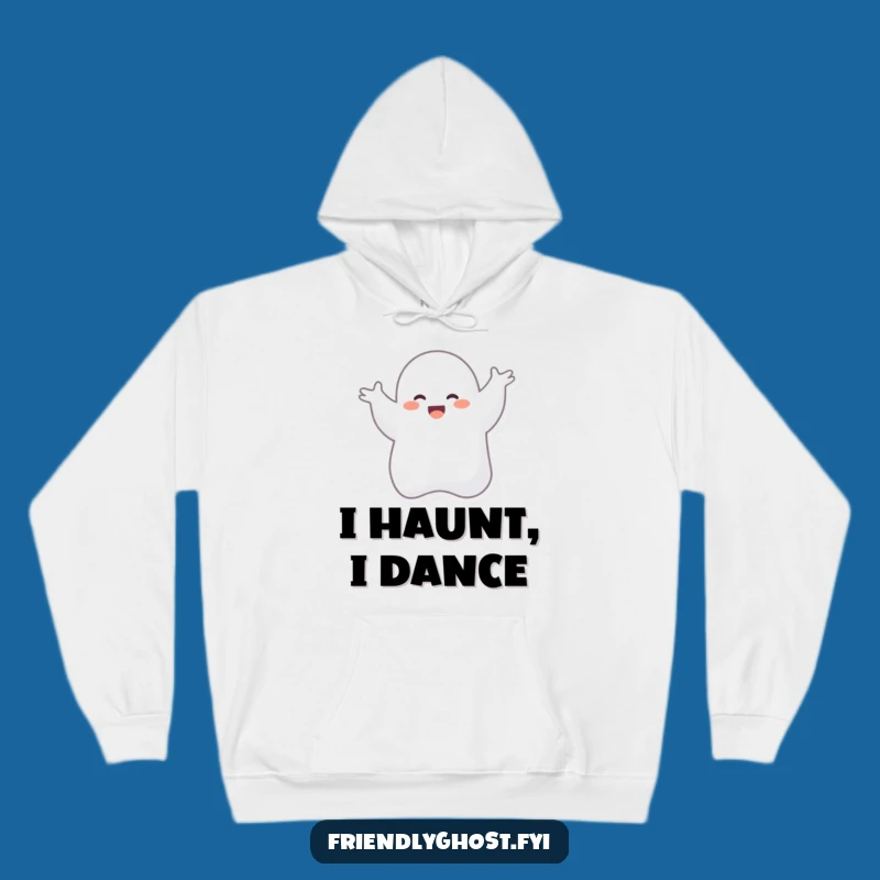 Funny Giggling Ghost Silly Dance Hoodie - Cozy & Hilarious Gift for Spooky Season
