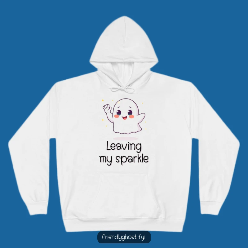 Cozy Funny Ghost Sparkle Hoodie: Warmth and Magic for Everyday