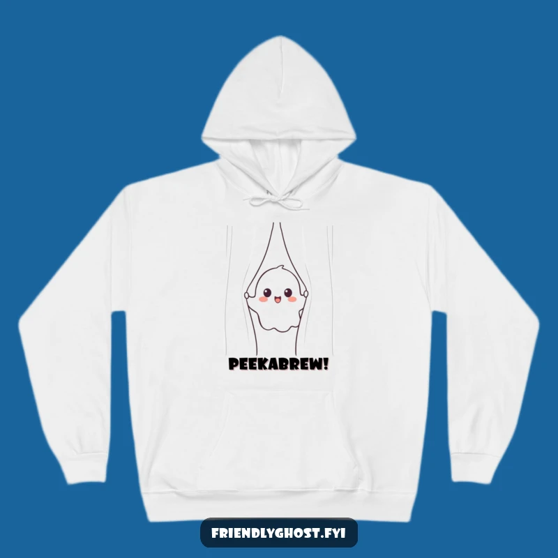 Cozy Funny Ghost Peek Hoodie: Warmth and Humor on a Chilly Day