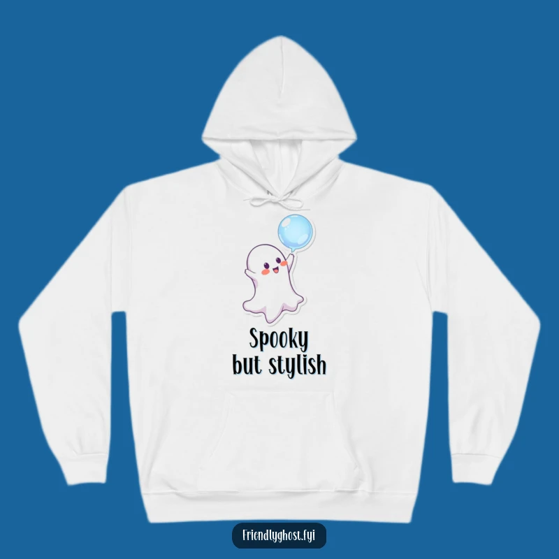 Cozy Funny Ghost Hoodie - Mischievous Bubble Bobbing Comfort Gift