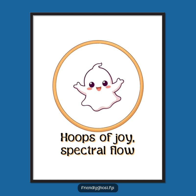 Free Printable Wall Art: Ghost Hoop Artist Downloadable Art for Fun Decor