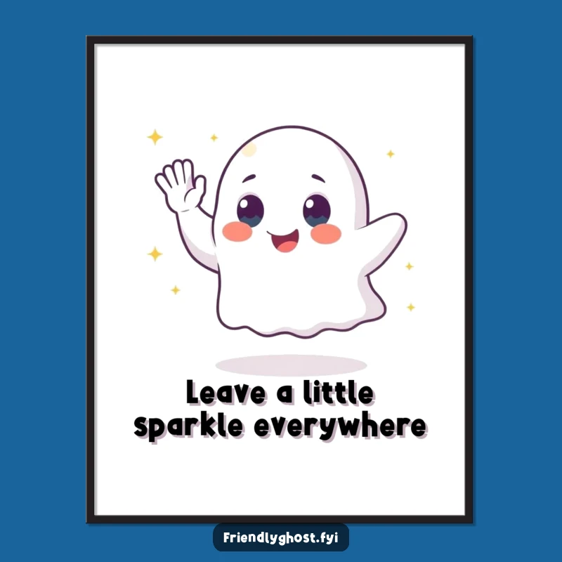 Free Printable Wall Art: Ghost Sparkle Trail Downloadable Art