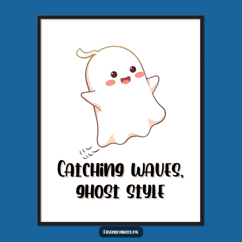 Funny Free Printable Wall Art: Ghost Wind Rider, Downloadable Art for Laughs!