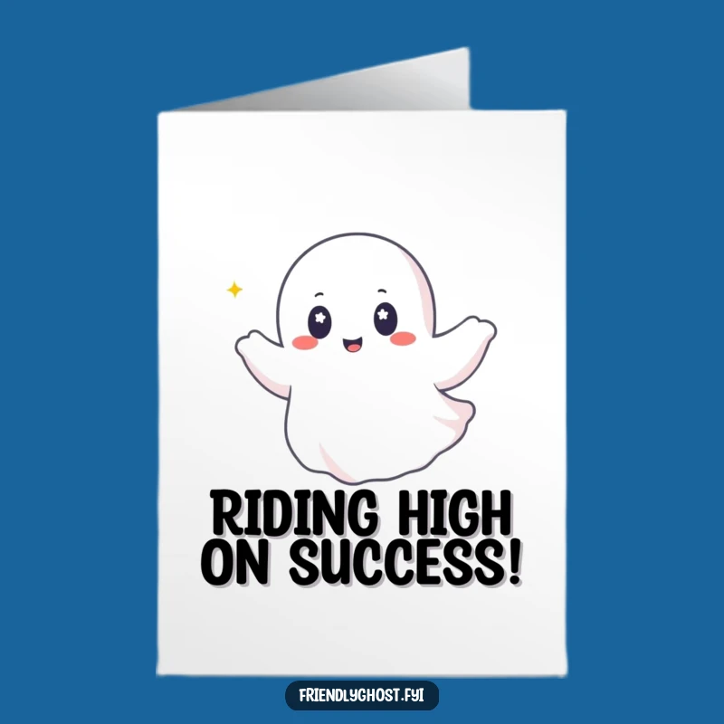 Free Printable Congrats Card: Ghost Breeze Ride Downloadable Gift