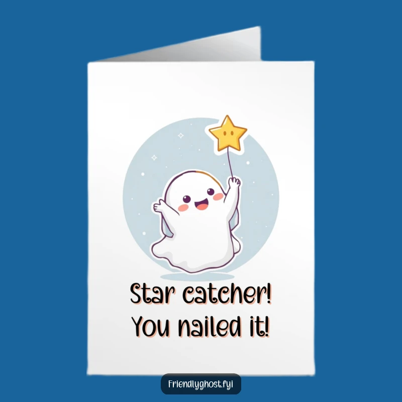 You Caught It! Free Printable Ghost Congrats Card - Stellar Downloadable Gift!