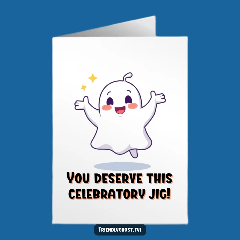 Free Printable Ghosty Boogie Congrats Card - Funny Ghosty Downloadable Gift