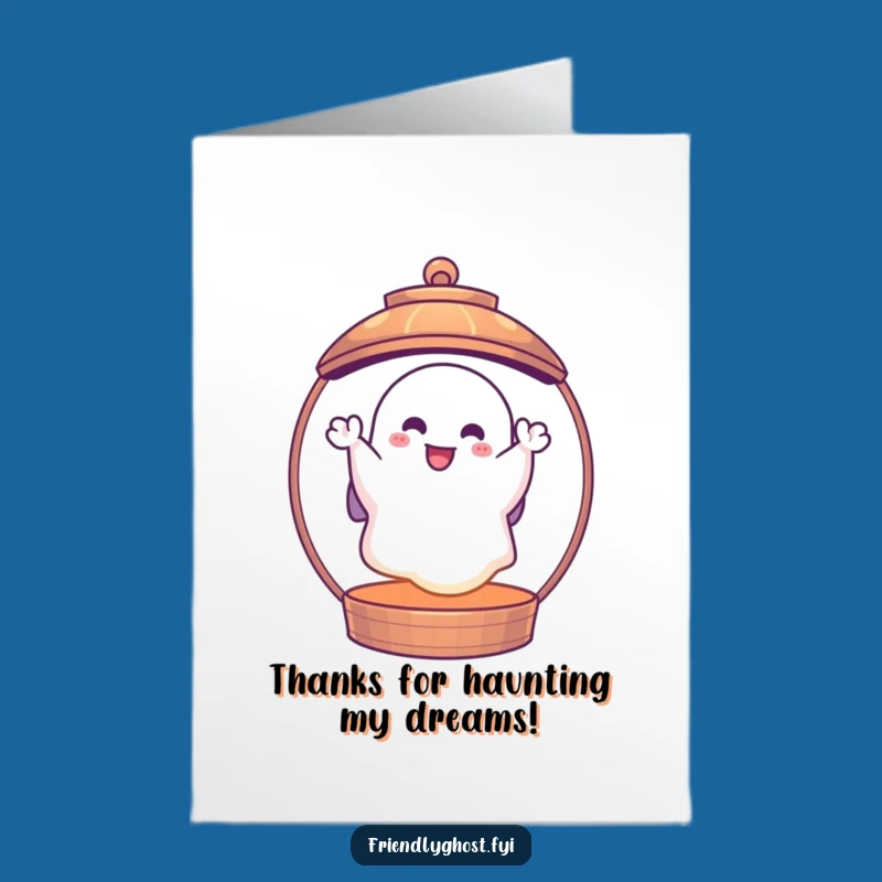 Free Printable Thank You Ghost Lantern Card - Funny Downloadable Gift