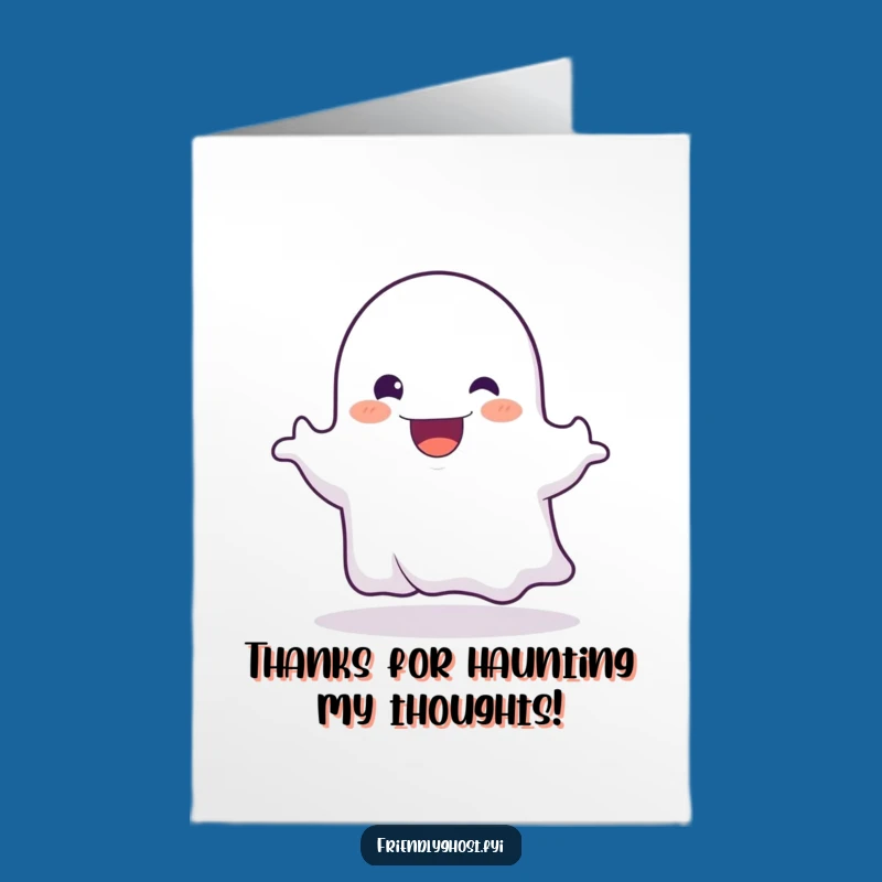 Thank You Ghost Boo Card Free Printable: Grateful Boo Downloadable Gift