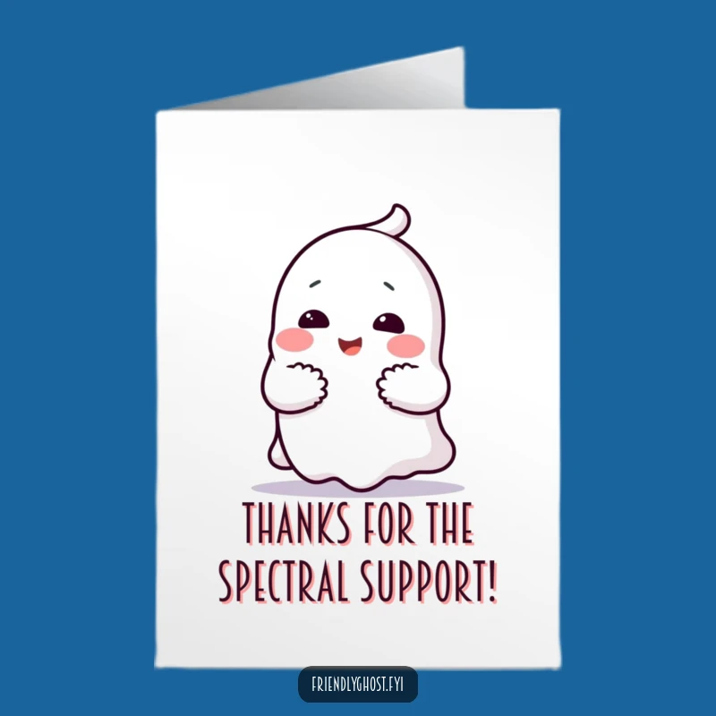 Free Printable Thank You Card: Ghost Hugs to Show Gratitude, Hilariously