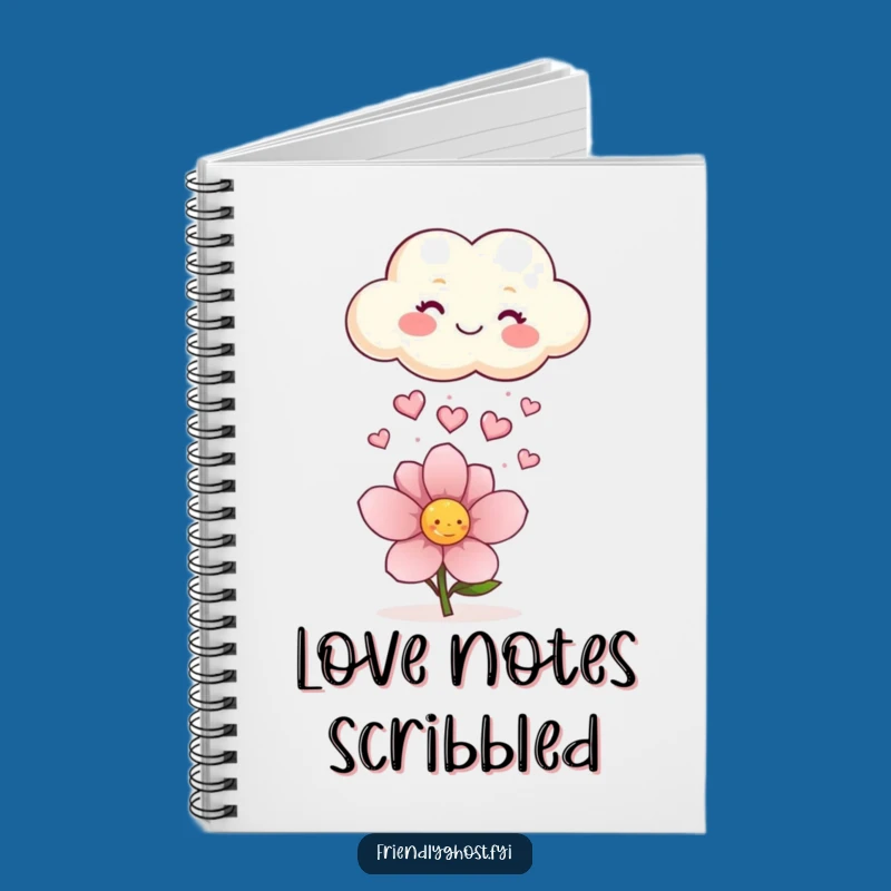 Funny Cloud Hearts Notebook: Journal Happy Thoughts, Hilarious Sweet Notes