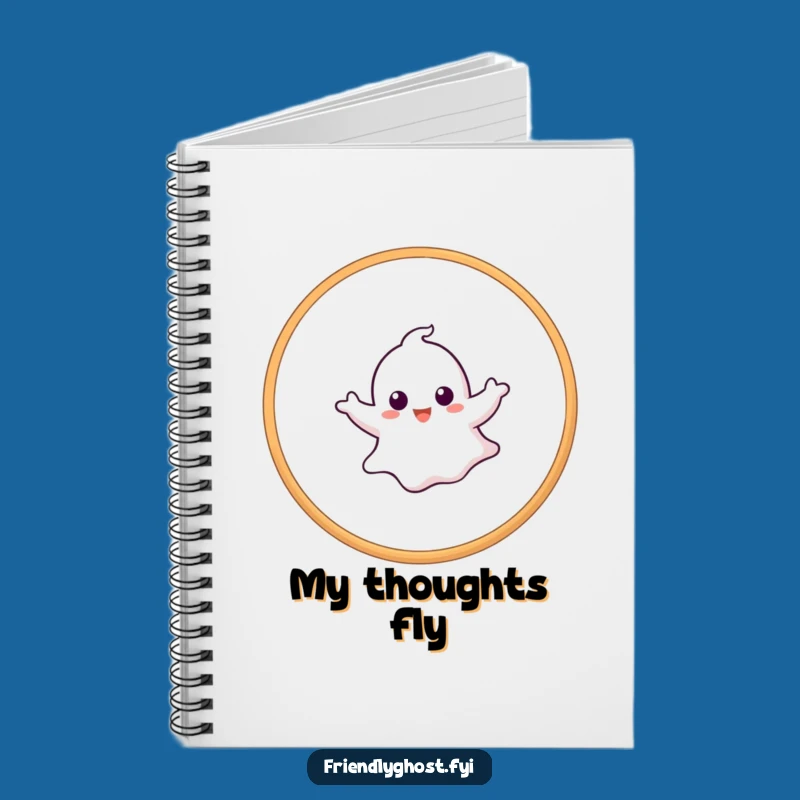 Funny Ghost Hoop Notebook: Journal Your Adventures with Playful Style