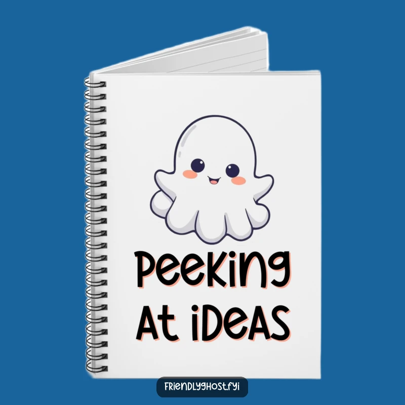 Funny Little Ghost Cloud Peek Notebook: Jot Down Spectral Surprises