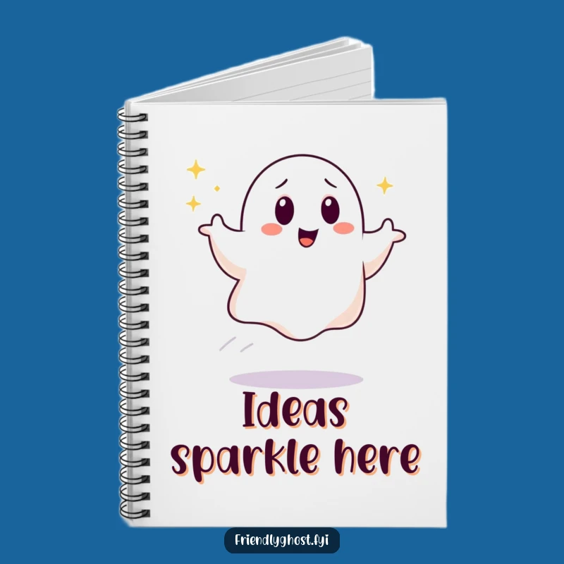 Funny Bouncing Ghost Notebook: Sparkle Your Thoughts, Perfect Funny Gift
