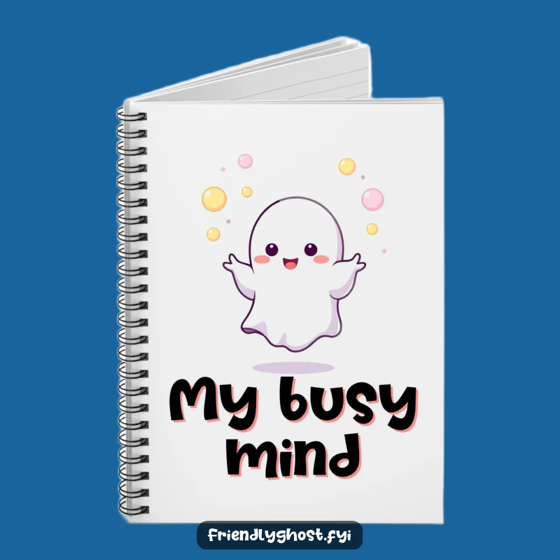 Funny Juggling Ghost Notebook: Capture Ideas with Energetic Flair Gift