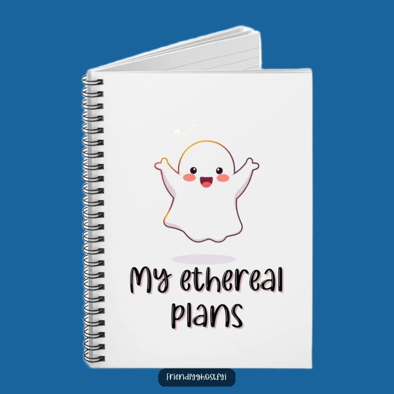 Funny Ghost Cartwheel Notebook: Jot Down Ideas with Ethereal Charm!