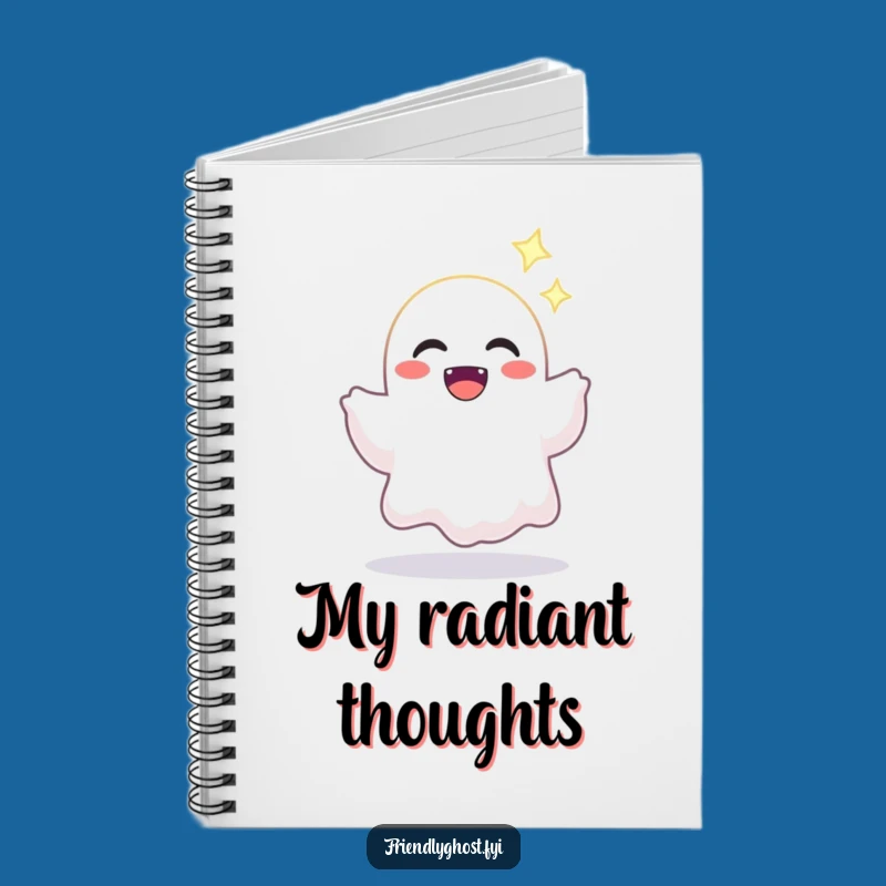 Funny Joyful Ghost Notebook - For Your Brightest Ideas